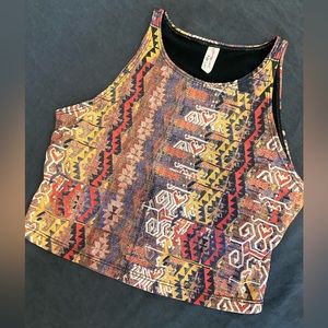 Free People Movement sport crop top with built in bra